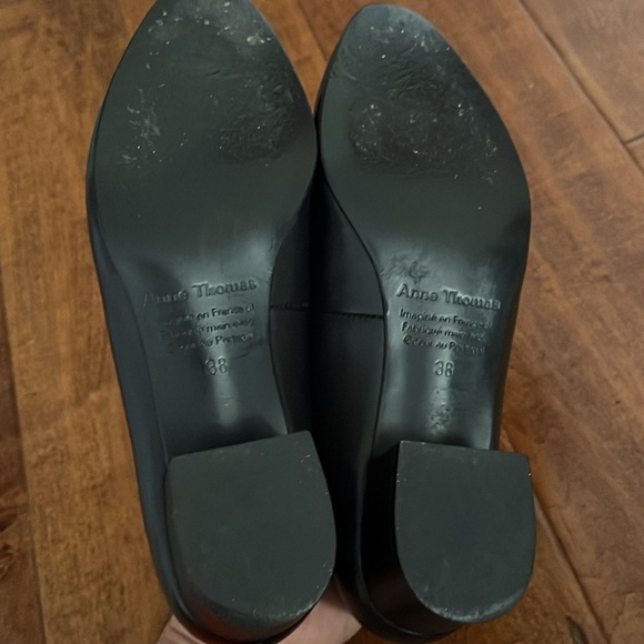 Anne Thomas Elisabeth Loafer Leather Black Shoes - Picture 10 of 12